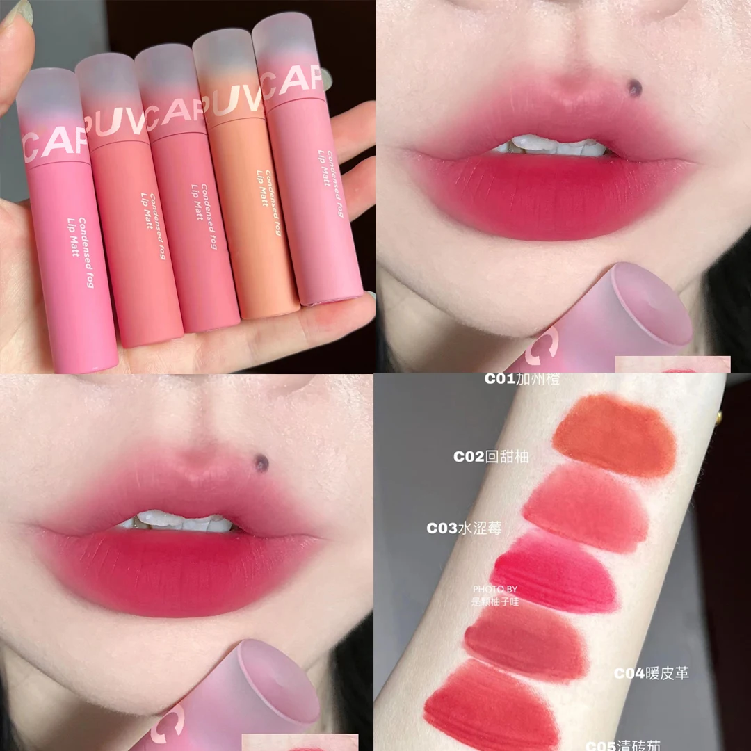 

Soft Matte Lip Glaze Long-wear Pigmented Lip Gloss Velvet Lip Tint Moisturizing Liquid Lipstick Lightweight Waterproof Makeup