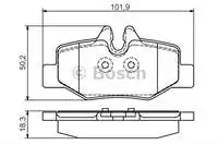 

986495088 тормоз BALATASI задний VIANO W639 03 VITO W639 03 VITO W639 03