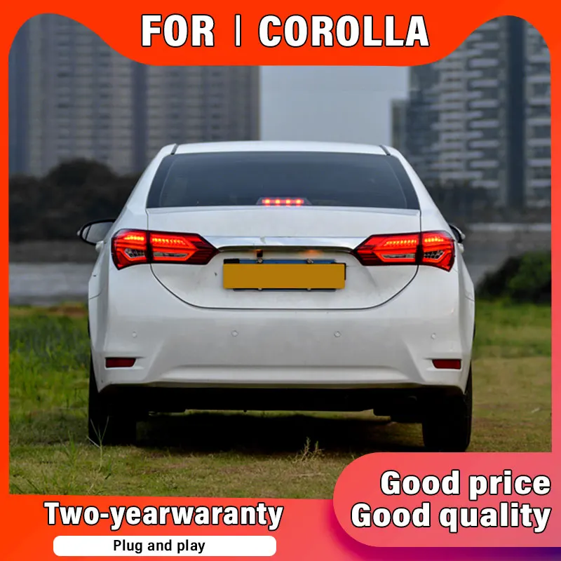 

Car Styling Rear Lamp For Toyota Corolla Taillight 2014 -2017 LED Rear Lamp LED DRL Crolla Tail Light Assembly Car Accessories