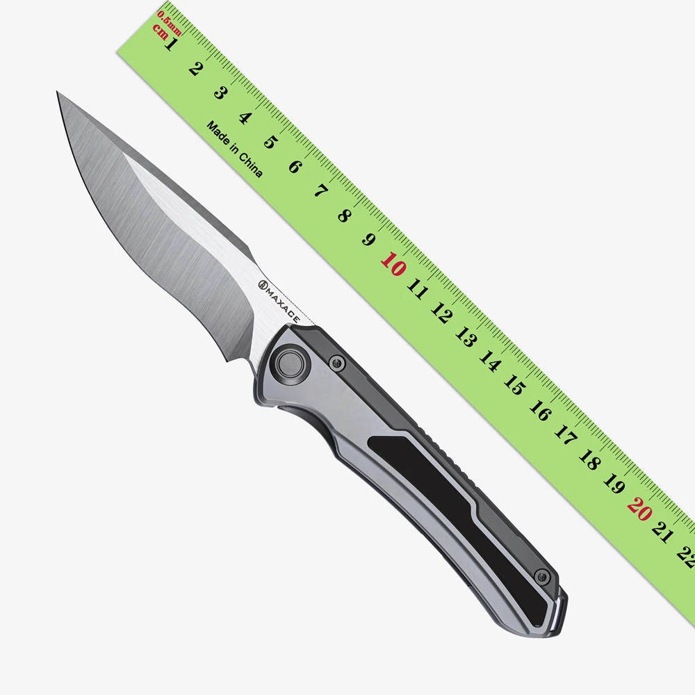 

Складной нож MAXACE M390, лезвие из титанового сплава, ручка для кемпинга, охоты, рыбалки, выживания, кухни, повседневного использования, инструменты Kestrel