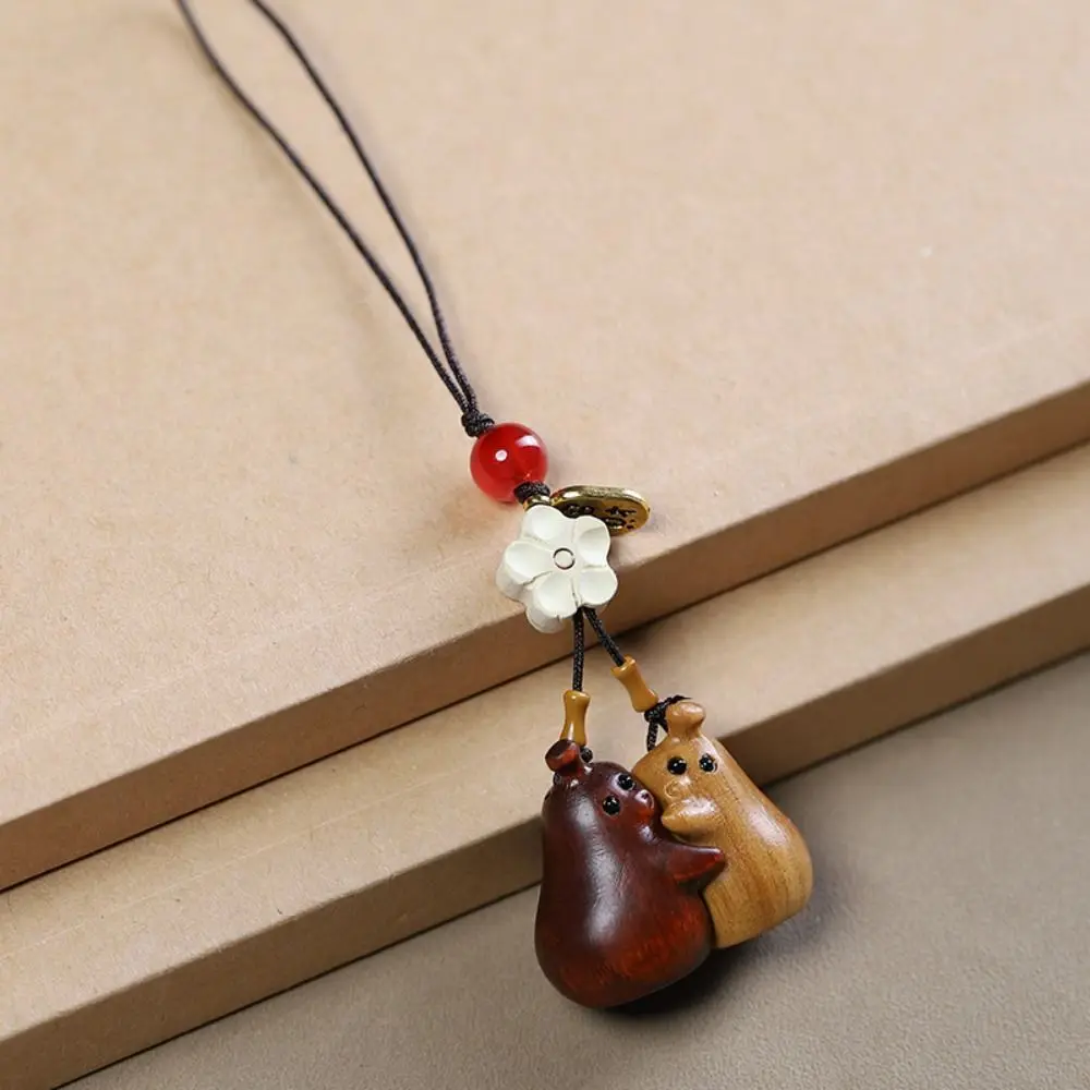 Подвесной шнур брелок из сандалового дерева милая сумка-груша подвеска