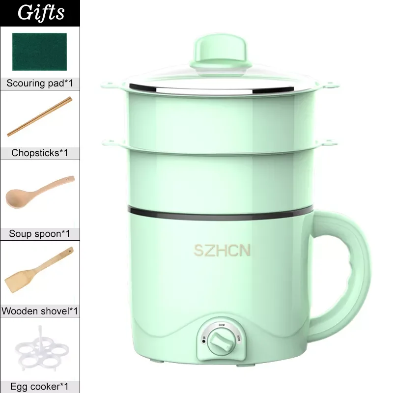 

Cooking Machine 220V Multifunction Hot Pot Single/Double Layer Household Electric Rice Cooker Non-stick Pan