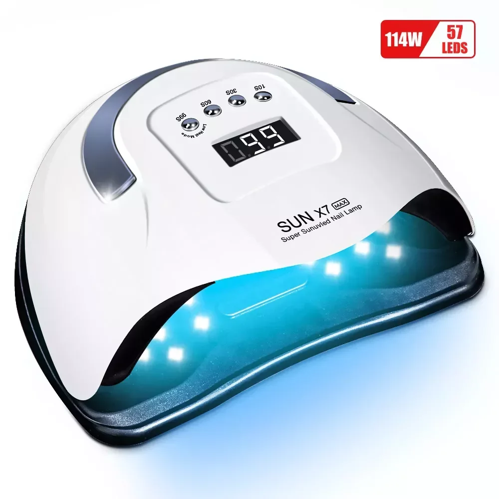 

2022NEW X7 MAX Manicure Lamp LED UV Nail Lamp Nail Dryer For Curing Nail Gel Varnish Nail Tools With Sensor LCD Display Lamp