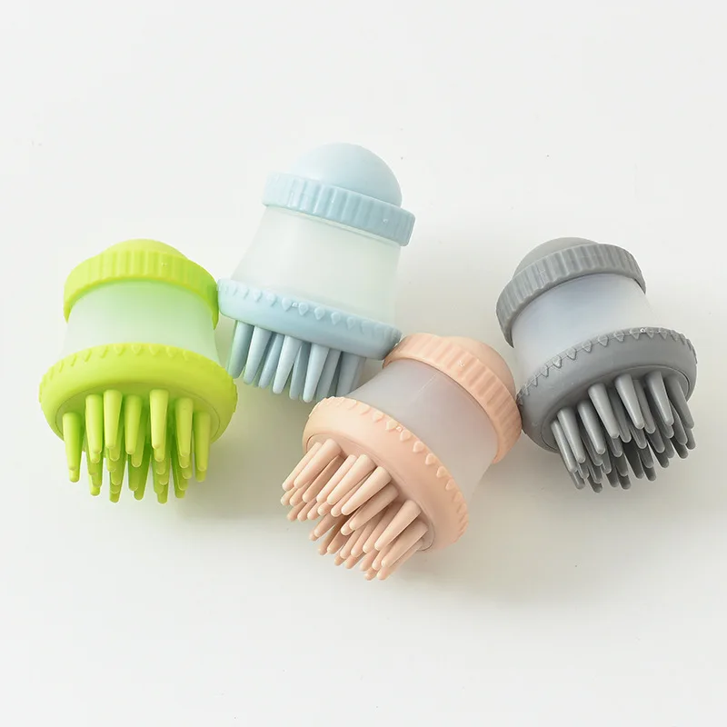

New Pet Bath Brush Silicone Massage Brush Multi-purpose Dog Cleaning Grooming Brush Double Comb Hair Wash Cat Brush Comb