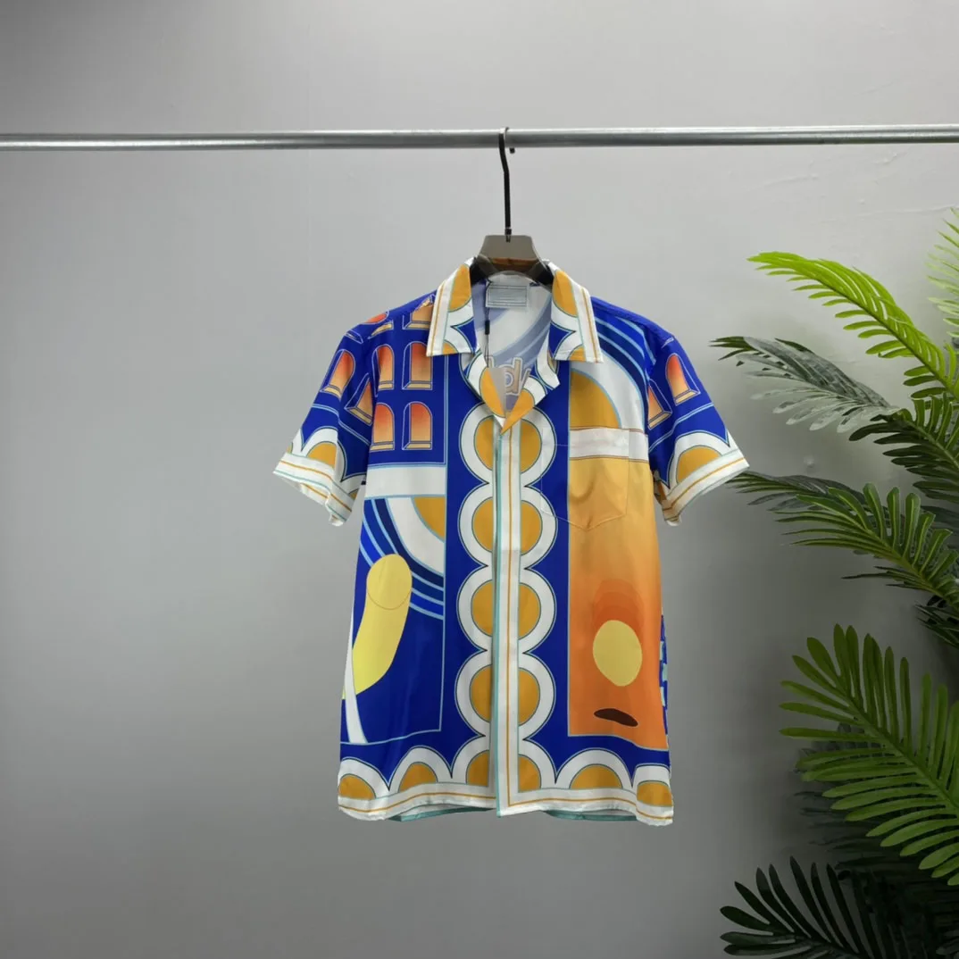 

Summer New 3D Digital Print T-shirt Lapel Shirt Open Lining