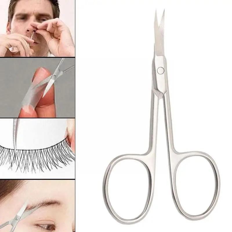 

Russian Manicure Pointed Arc Scissors Steel Nail Dead Nail Skin Remover Tools H1P4