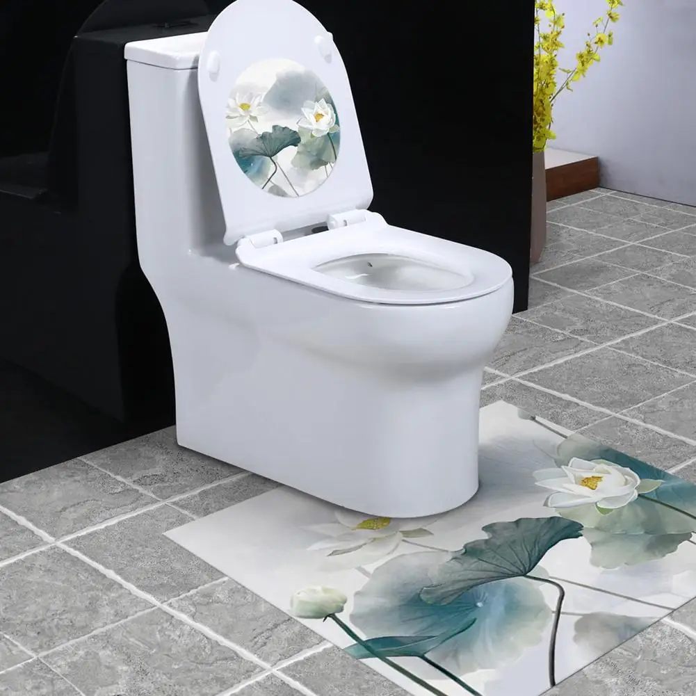 

Наклейки на стену в ванную комнату, домашнее украшение для туалета из ПВХ, съемные наклейки на стену, наклейка на унитаз, декоративная паста ...