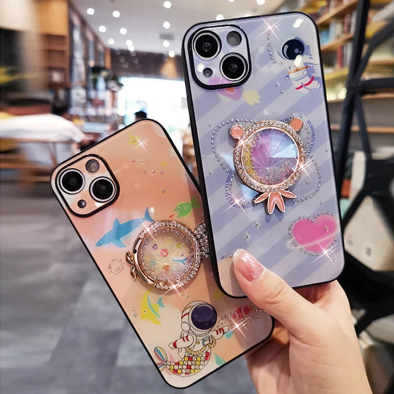 

Полная крышка объектива для IPhone 14 Plus 13 Pro max Love со стразами и кольцом-держателем, чехол для телефона IPhone 13 14 Pro Max, чехол для телефона
