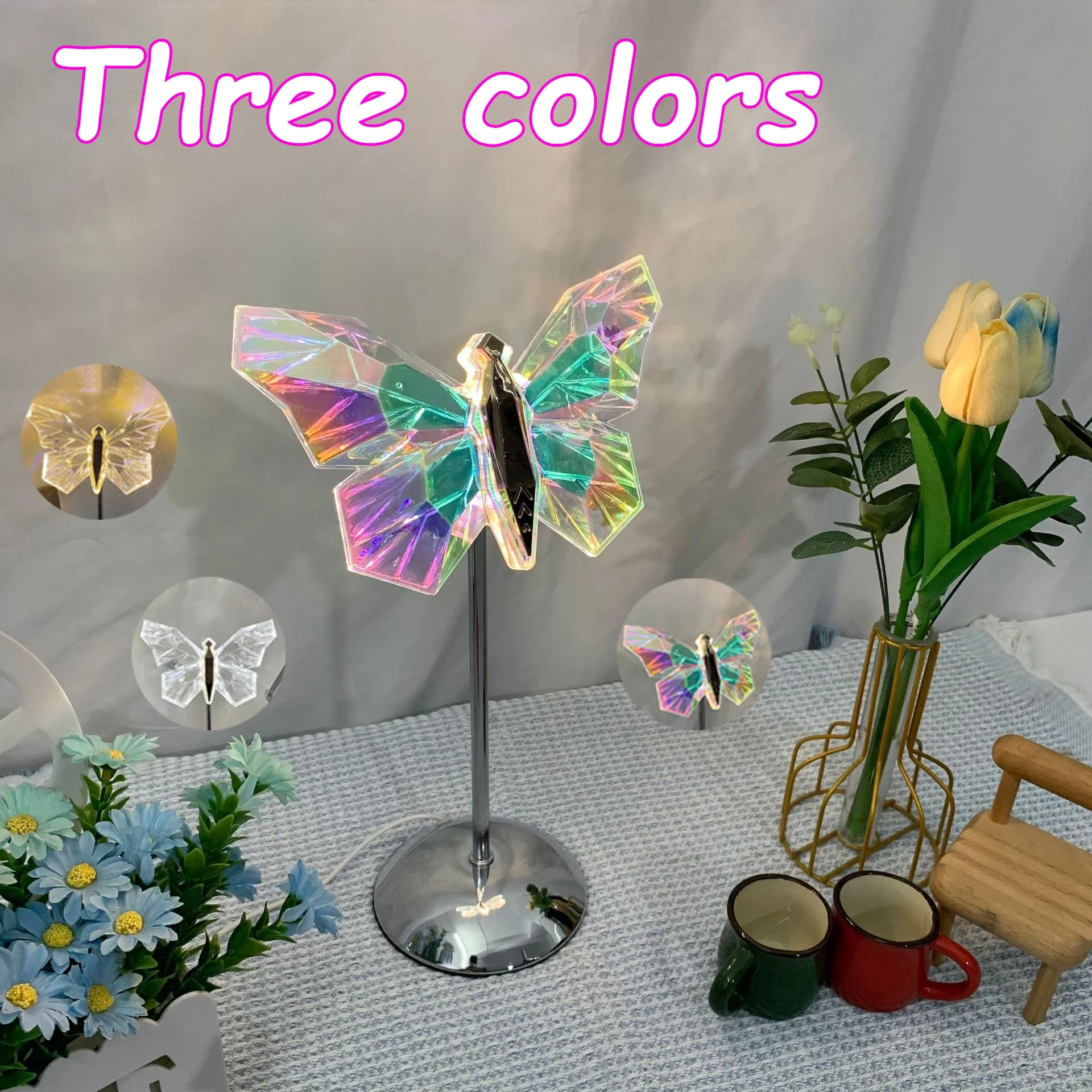 Светодиодная хрустальная бабочка