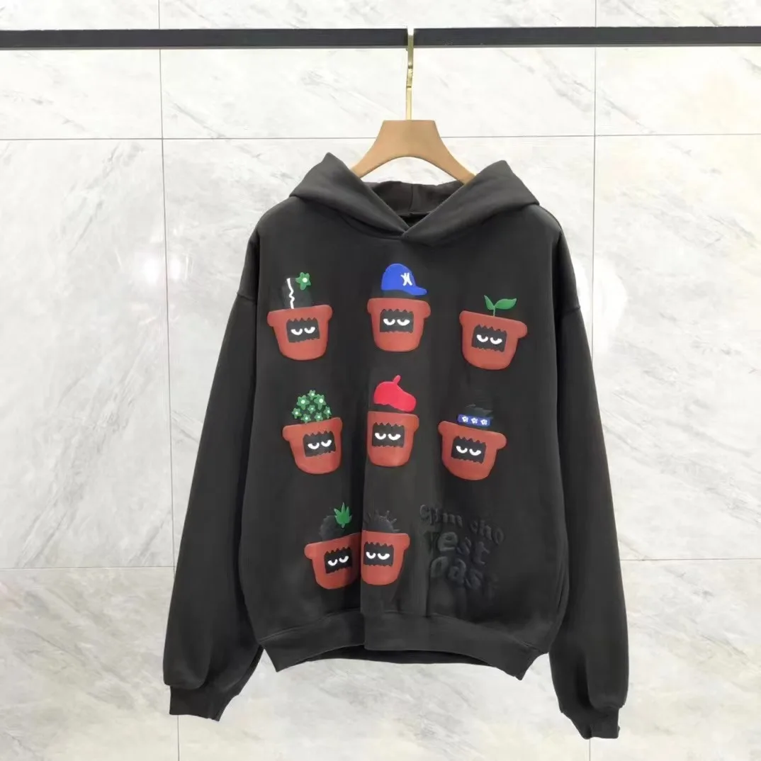 

Oversize 2023 Winter Fleece CPFM.XYZ West Coast Hoodie Kanye Pullover Men Women Foam Print CACTUS PLANT FLEA MARKET Sweatshirt