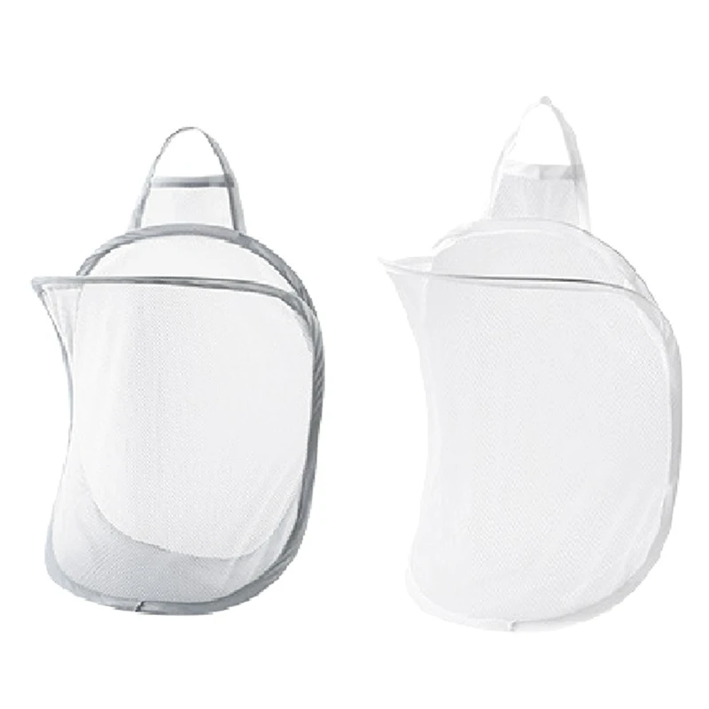 Складная корзина для хранения белья органайзер грязной одежды сетчатая сумка