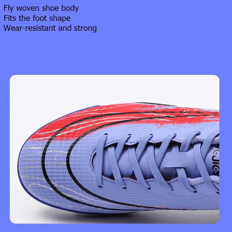 Men Football Shoes Low-top Non-slip Kids Youth Grass Review Football Bare Boots Training Original Cleats FG/TF Soccer Sneakers