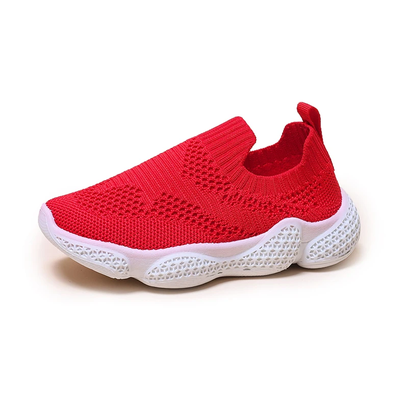 

Children Casual Shoes Kids Sneakers for Boys Girls Sports Running Shoes Knitted Fabric Breathable Fashion Slip-on Shoes Spring