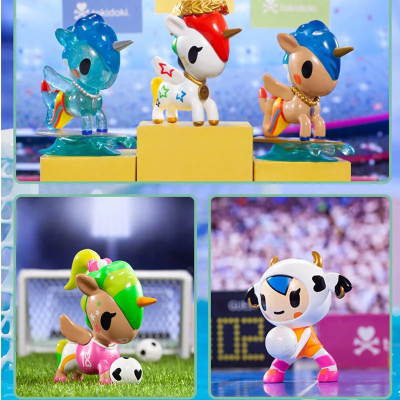 12 наборов/шт Оригинальные фигурки Tokidoki из аниме Единорог |
