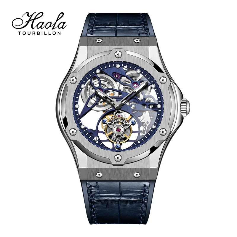 

Haofa Skeleton Tourbillon Movement Watch For Men Manual Flying Men Tourbillon Mechanical Store Wristwatches Luxury heren horloge