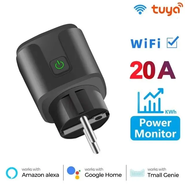 

Умная розетка Tuya WiFi 20А