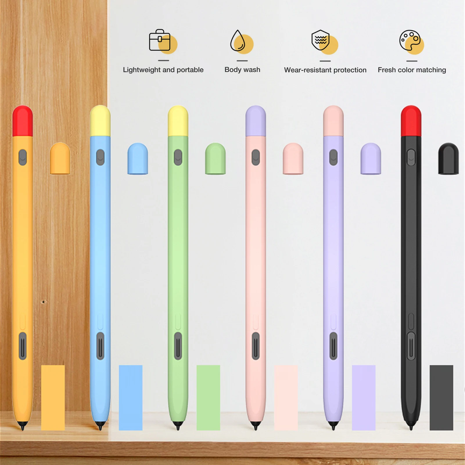 

Чехол для стилуса для Samsung G alaxy Tab S-Pen Pro, силиконовый чехол для планшета, пенал, нескользящий защитный чехол