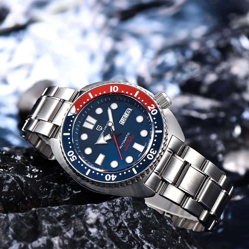PAGANI DESIGN New Abalone Diving Men Mechanical Wristwatches Luxury Sapphire Glass Automatic Waterproof Watch Relogio Masculino