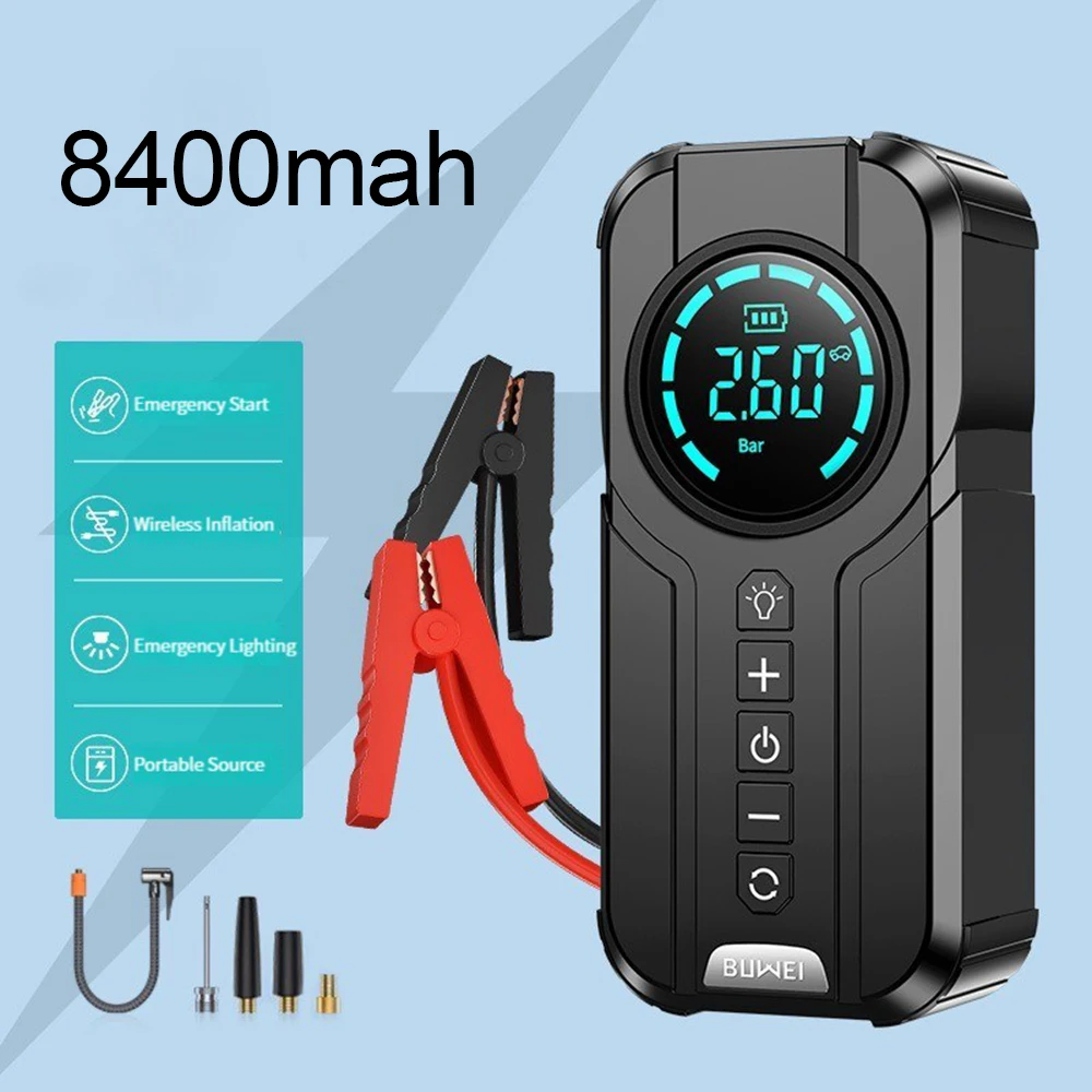 Cars Battery Starters Auto Booster Tyre Inflator Starting Device