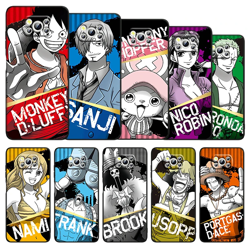 

Anime One Piece battle scene Phone Xiaomi Civi Mi Poco X3 NFC F3 GT M4 M3 M2 X2 F2 Pro C3 F1 Silicone TPU Cover