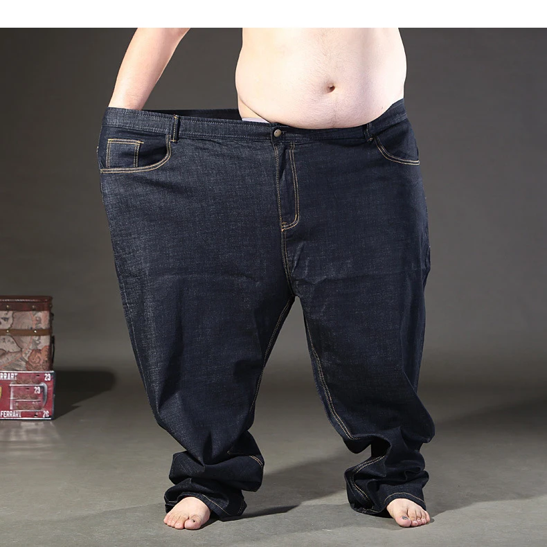 Мужские джинсы больших размеров 200 кг Большой размер 14XL 11XL 12XL 15XL осенние и зимние