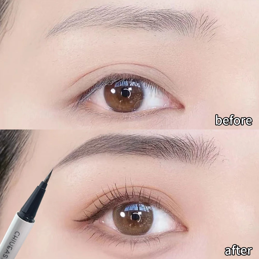 

Double Head 0.01mm Ultra-fine Eyebrow Pencil Long Lasting Waterproof Non-smudge Eye Brow Eyeliner Pen Cosmetics Women Makeup