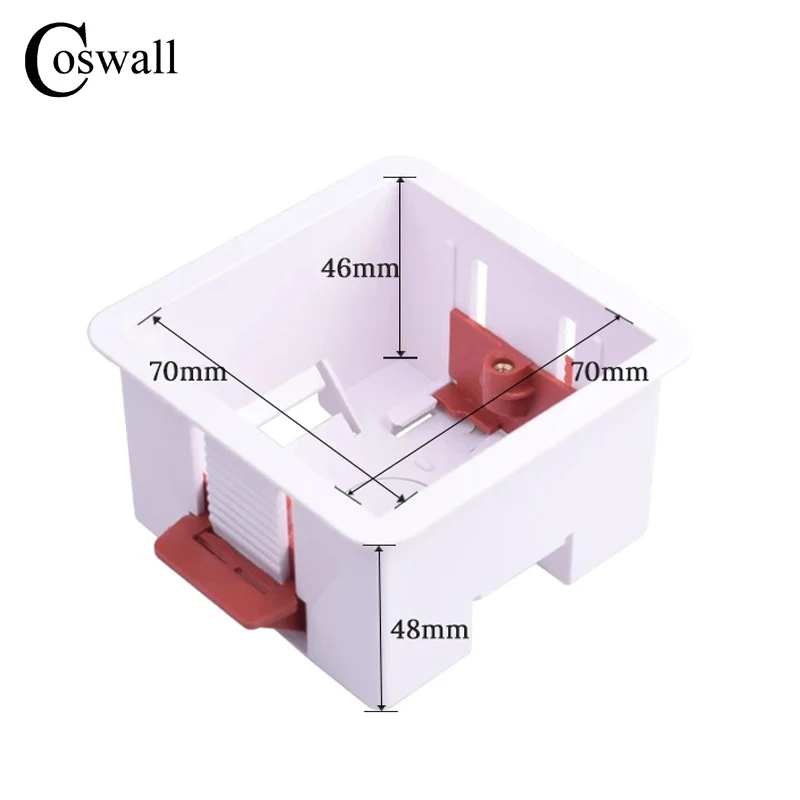 

COSWALL 1 комплект сухой подкладочный ящик для гипсокартона/гипсокартона 46 мм/34 мм Глубина