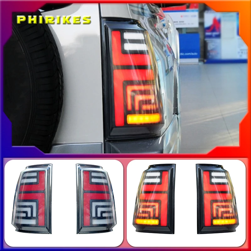 

Автомобильный Стайлинг для Pajero V93 задсветильник s 2006-2020 Pajero V97 светодиодный задний фонарь DRL тормозной сигнал задний автомобильные аксессуар...