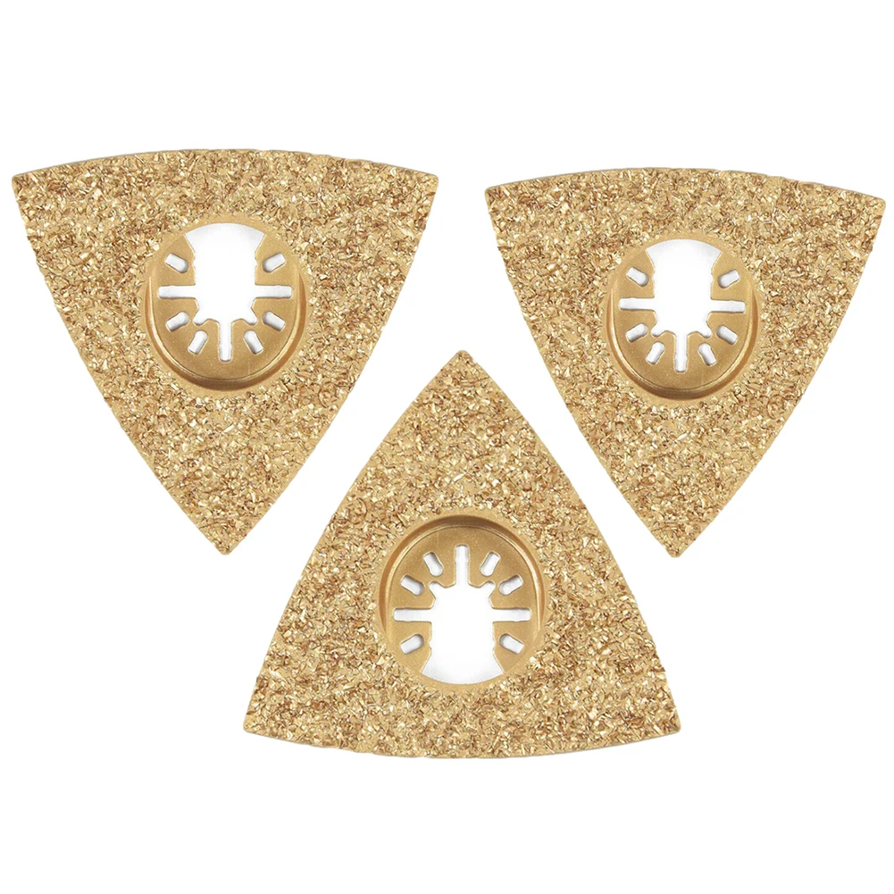 3pcs 78mm Oscillating Multitool Triangular Saw Blade Cemente