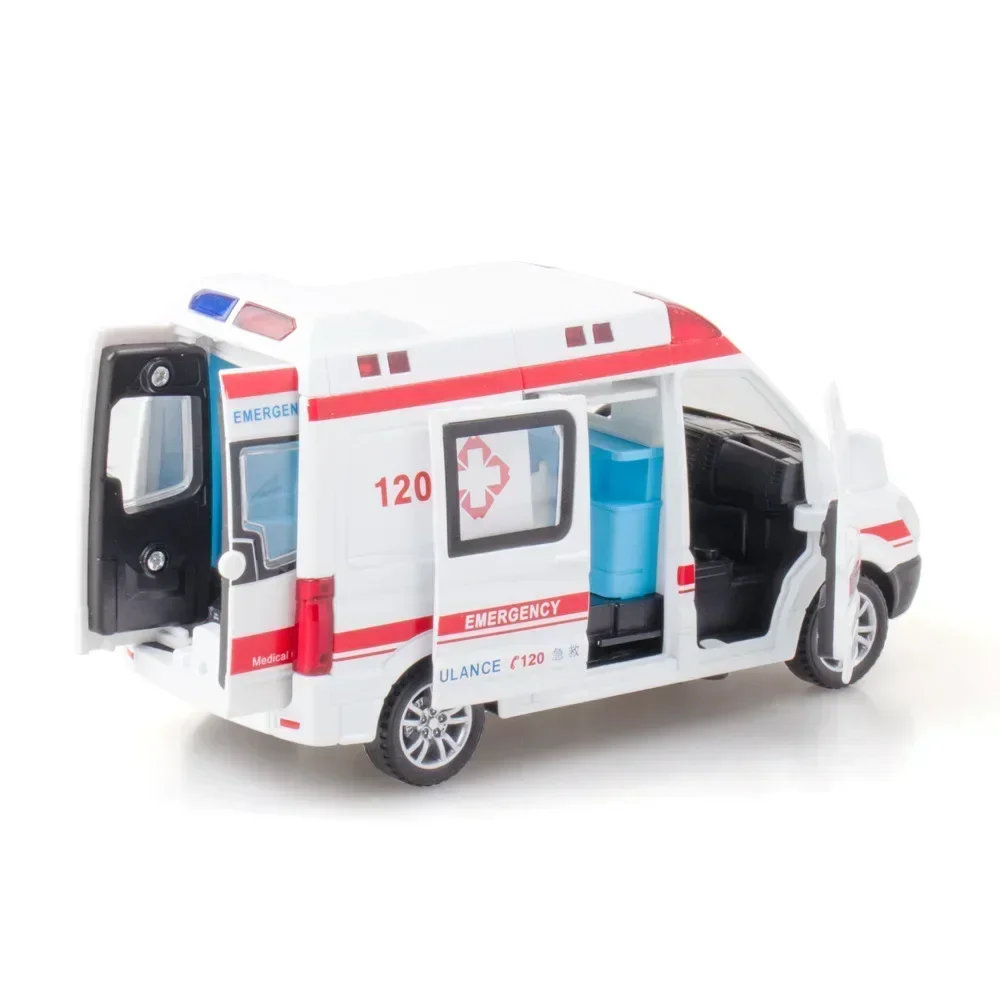 1:32 Mercedes-Benz машина скорой помощи пожарная литой металлический сплав модель