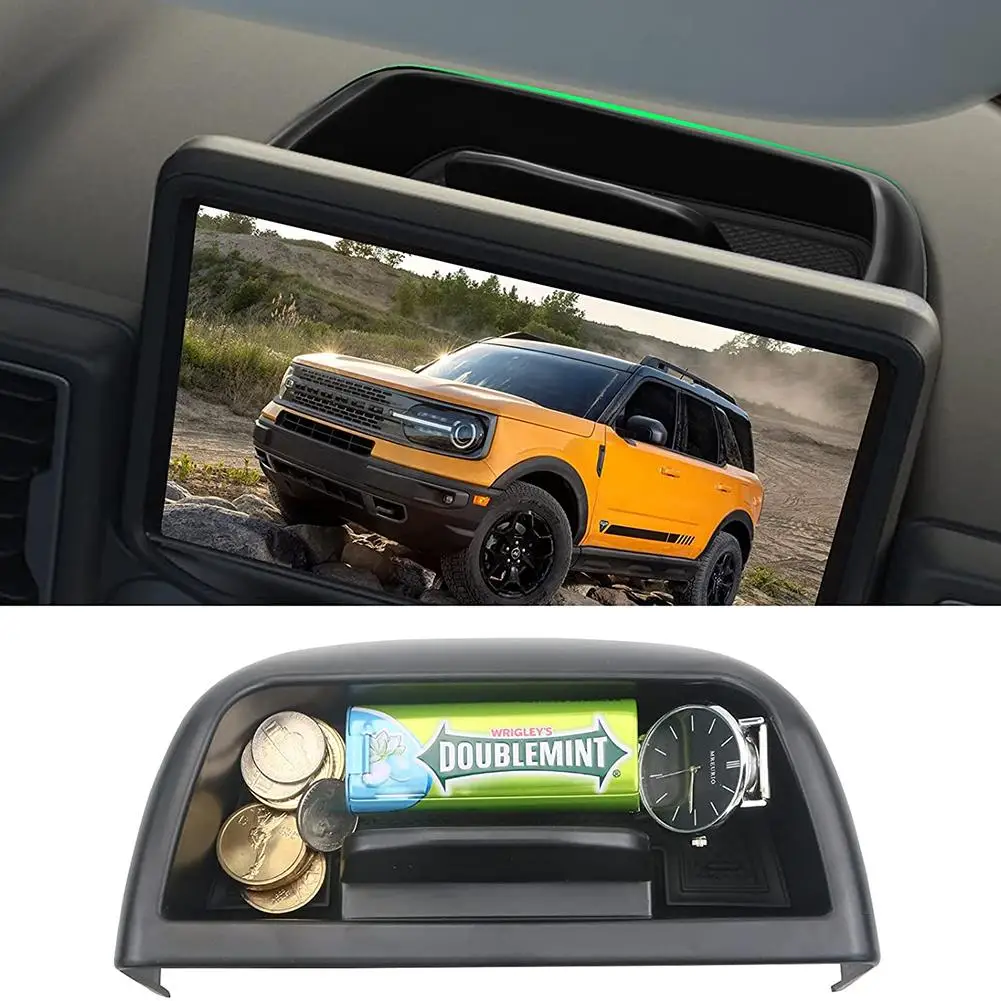 

Center Console Dashboard Storage Box With Phone Holder Organizer Insert Tray Accessories Compatible 2021-2022 Bronco Sport cx430