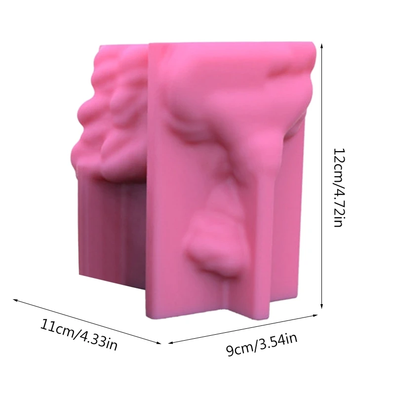 Геометрический гипсовый цветочный горшок силиконовая форма для литья из