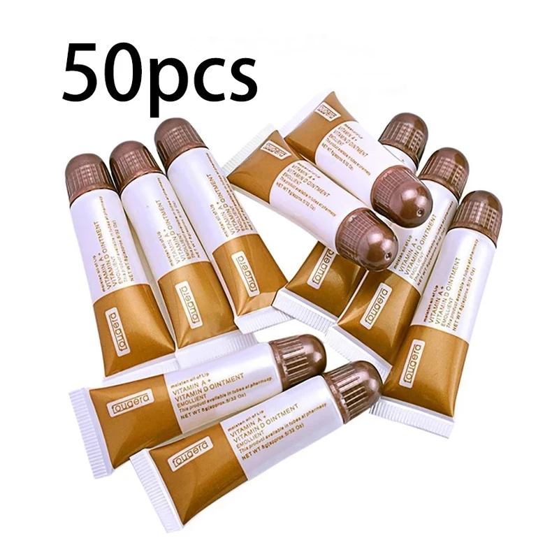 

50pcs Tattoo Aftercare Cream Vitamin A&D Ointment Gel Anti Scar Tattoo Aftercare Microblading Supplies For Eyebrow Lip Tattoo