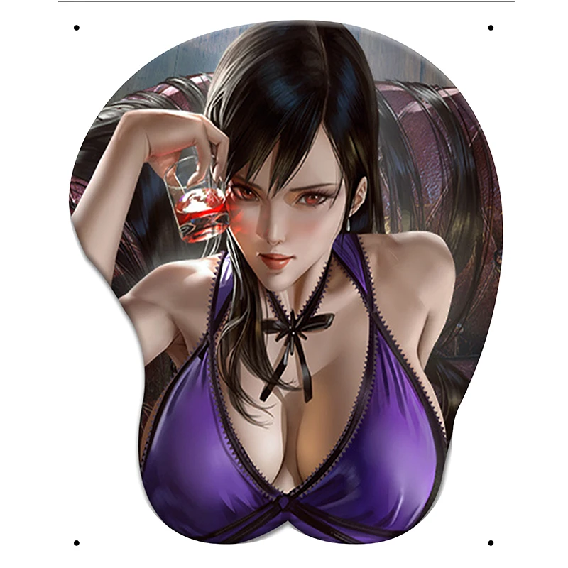 

Anime mousepad dos desenhos animados descanso de pulso grande macio mama 3d gaming mouse pad