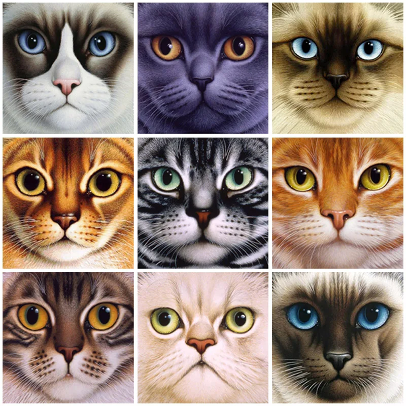 

Набор для алмазной вышивки «кошачьи глаза»