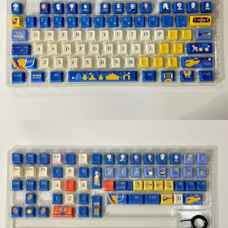 136 клавиш Cherry Profile Keycap GMK Стиль Ретро Музыкальная тема PBT Колпачки для клавиш Механическая клавиатура Игровая английская ISO-клавиатура Teclado (art.: 3920cc773c848) - 3920cc773c848