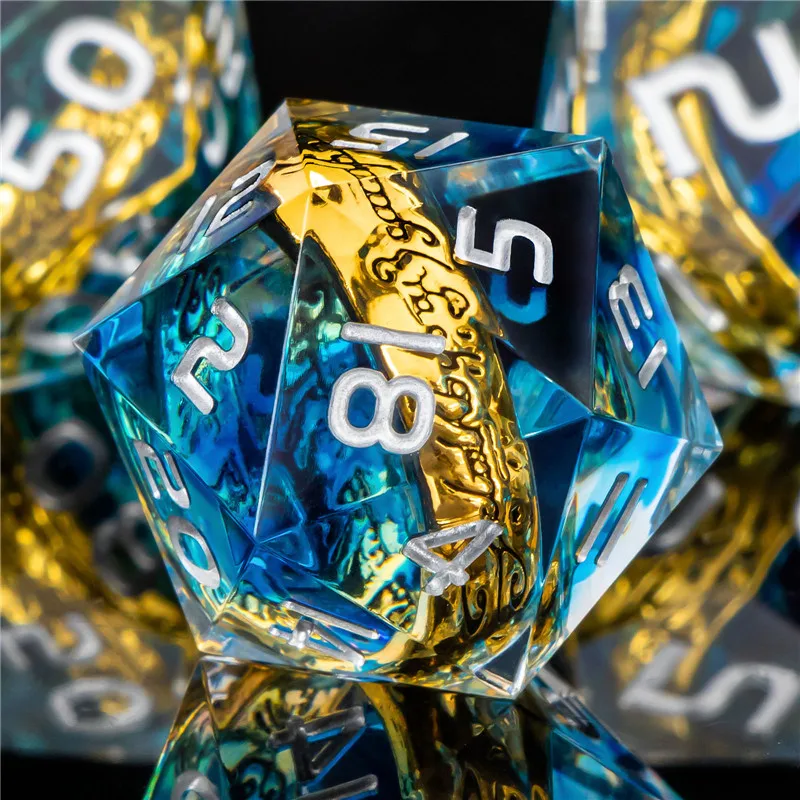 Набор костей KERWELLSI из смолы D &amp DND кости для ролевых игр Polyhedral Dungeon и Dragon 7