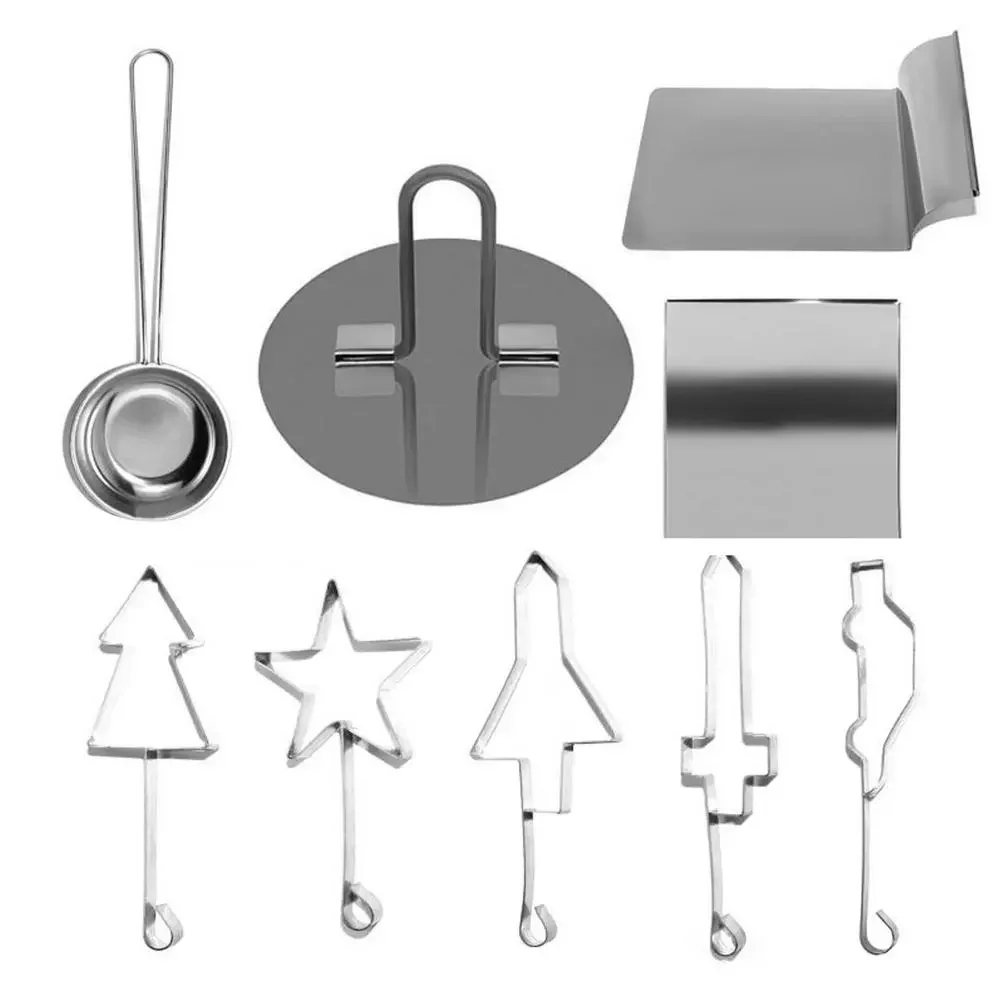 

Cookie Mold Kit DIY Mold Kit For Sugar Candy Honeycomb Making 9pcs Stainless Sugar Cookie Baking House Tools For Christmas Hol