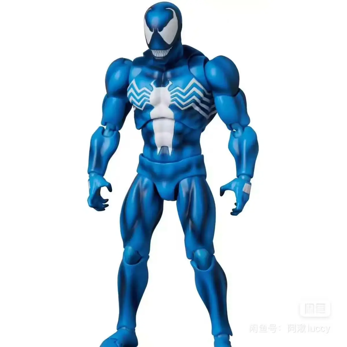 Фото Оригинальная коробка Medicom Toys Mafex 298 Venom Comic Blue Ver The Amazing Spider-Man No.298 в наличии, модель персонажа аниме, игрушка в подарок №3