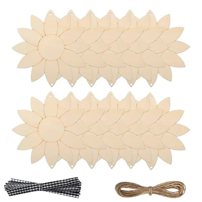 

Wood Sign Blank Wood Pieces Blank Wooden Sign Enjoy DIY Time With Sunflower Design On The Windowsill Living Room Or Front Door