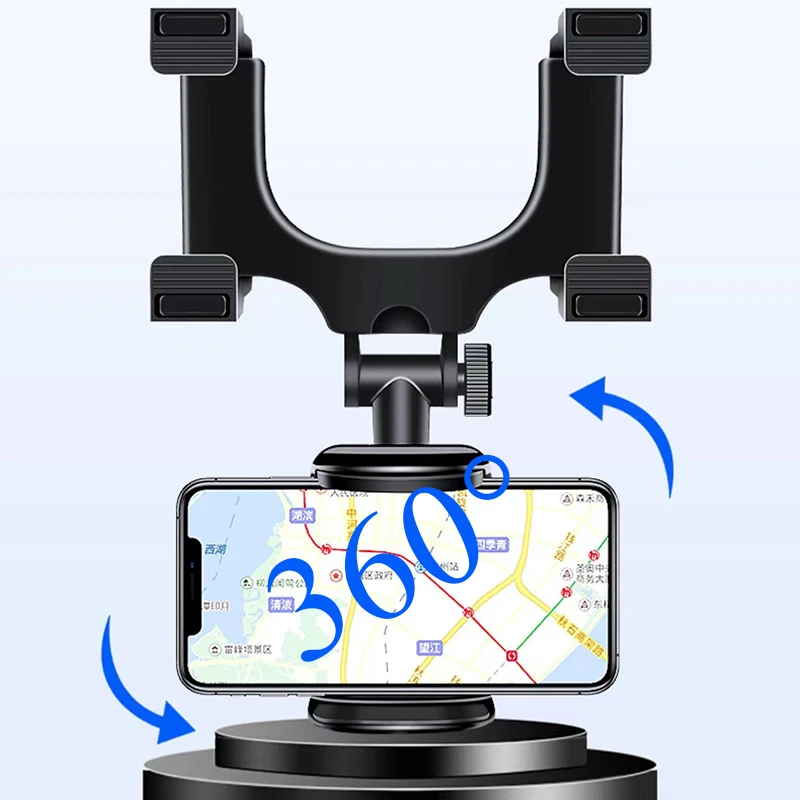 universal 360 rotatable car rearview mirror mount stand holder stand cradle for cell phone gps car rear view mirror bracket free global shipping