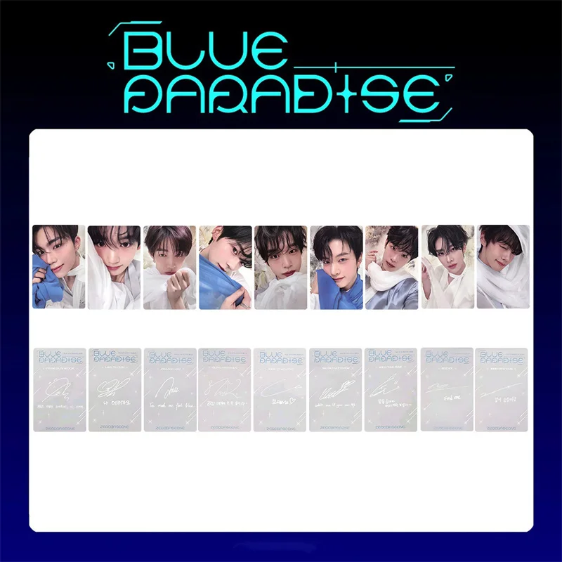 

Набор открыток ZB1 Boy Group BLUE PARADISE 9 шт.