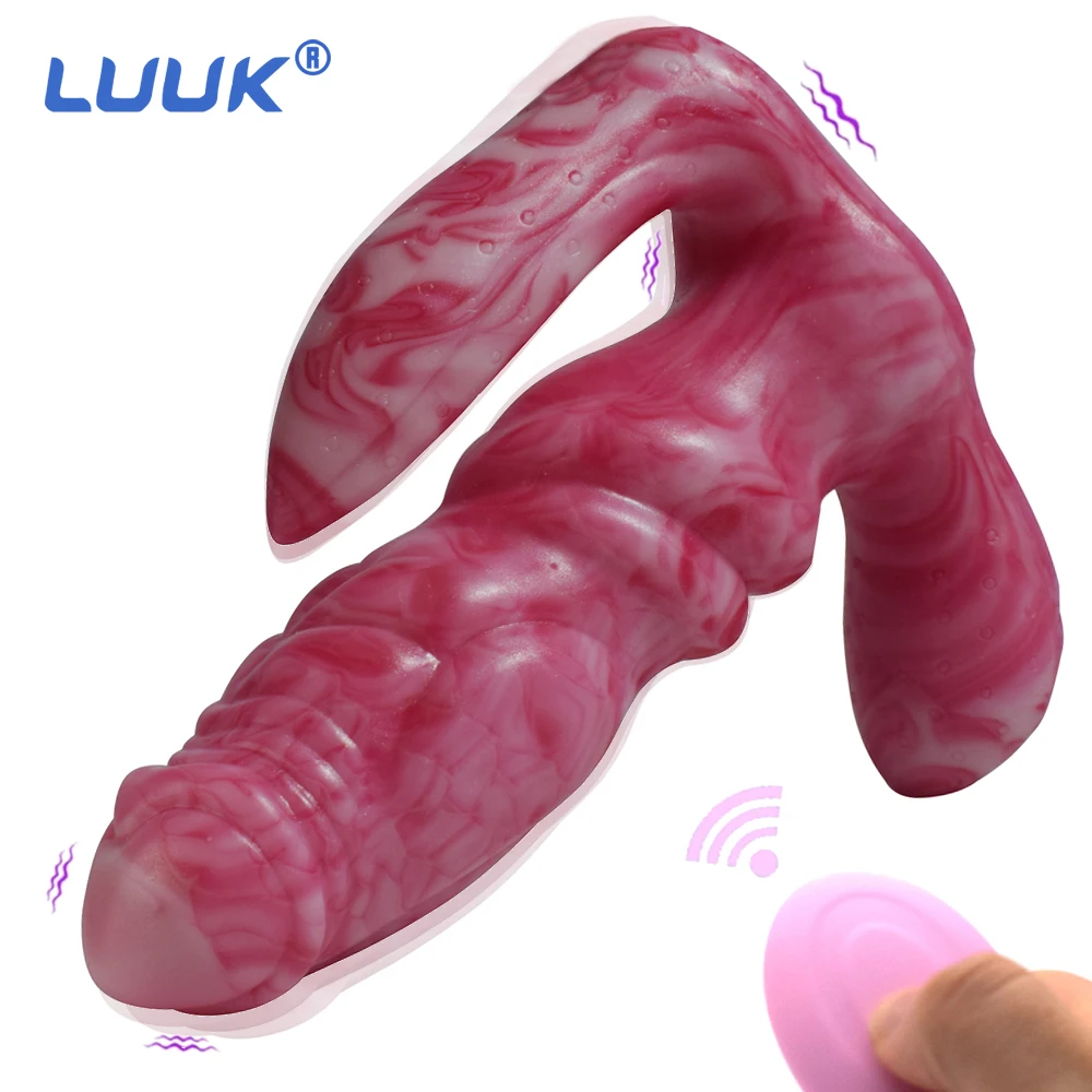 LUUK Waterproof Women Vibrator Wireless Remote Control Clitoral G-spot Stimulator Vibrating Dildo Silicone Sex Toys for Adults