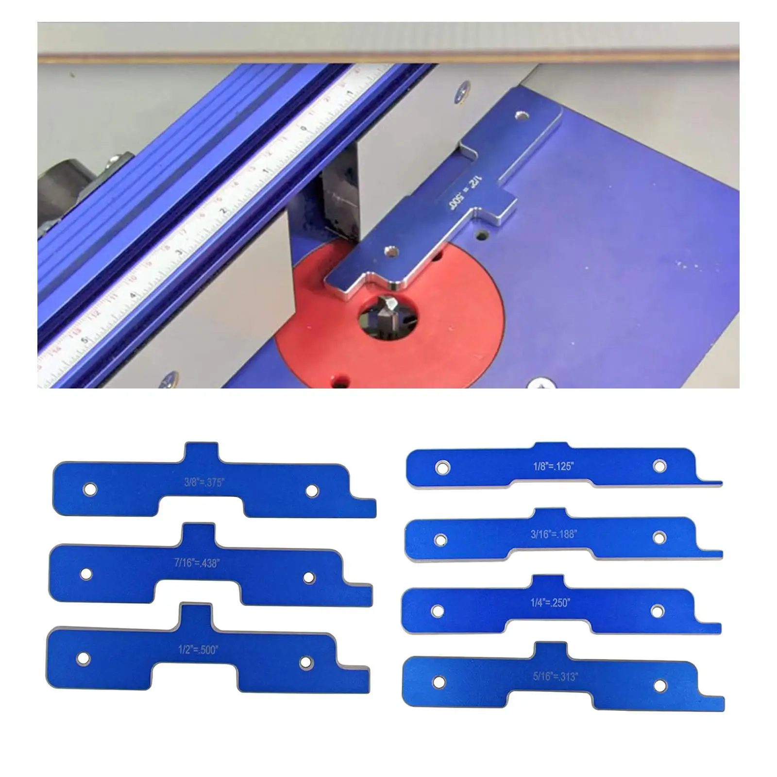 

Set of 7 Router Table Set Up Bars Blocks High Quality for Woodworking