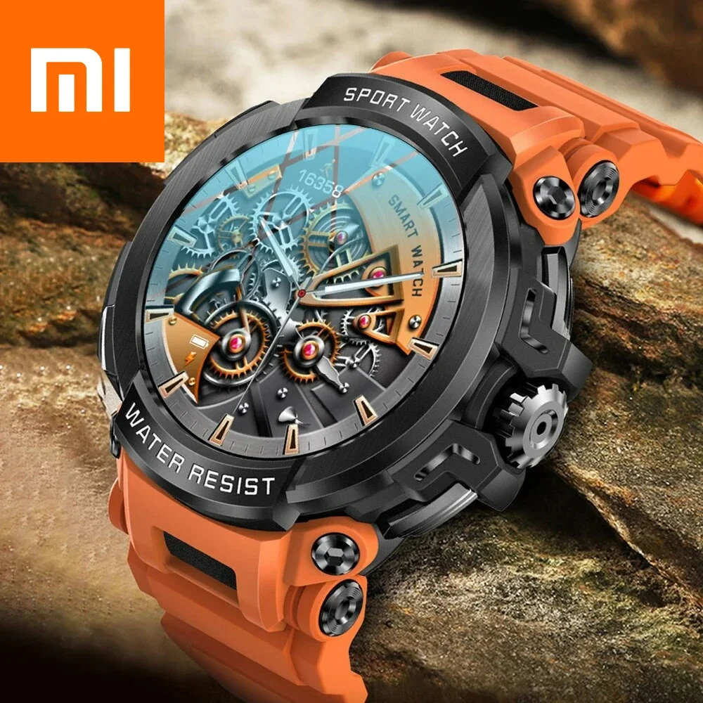 Смарт-часы Xiaomi T90 мужские 1 5 дюйма Bluetooth GPS 120 + 600 мА ч