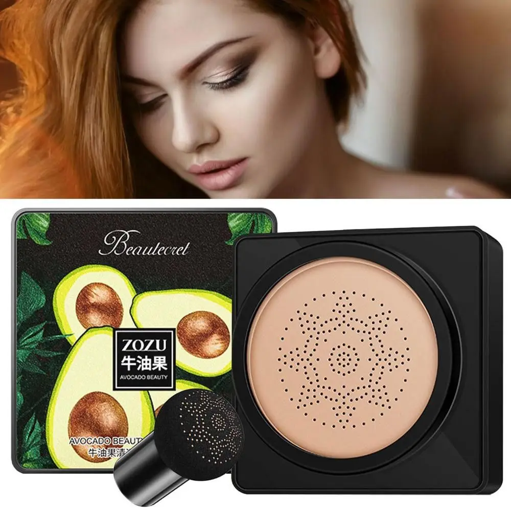 

Модный консилер, долговечная искусственная кожа, крем-авокадо с губкой в виде грибов