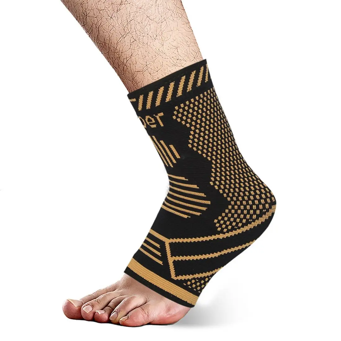 

Breathable Copper Fiber Sports Safety High Elastic Anti Sprain Ankle Support Ankle Brace Ankle Wrap