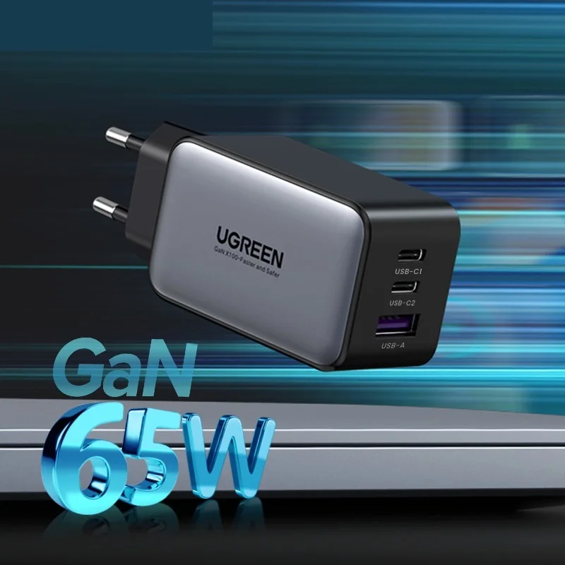 

65W GaN Charger Quick Charge 4.0 3.0 Type C PD USB Charger for iPhone 12 13 Pro Max Fast Charger For Laptop PD Charger