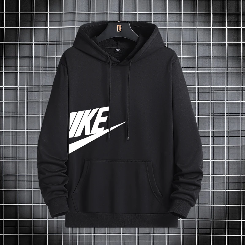 

Толстовка Мужская/женская с капюшоном, модный Свитшот оверсайз с флисовой подкладкой, худи свободного покроя, с принтом, Осень-зима