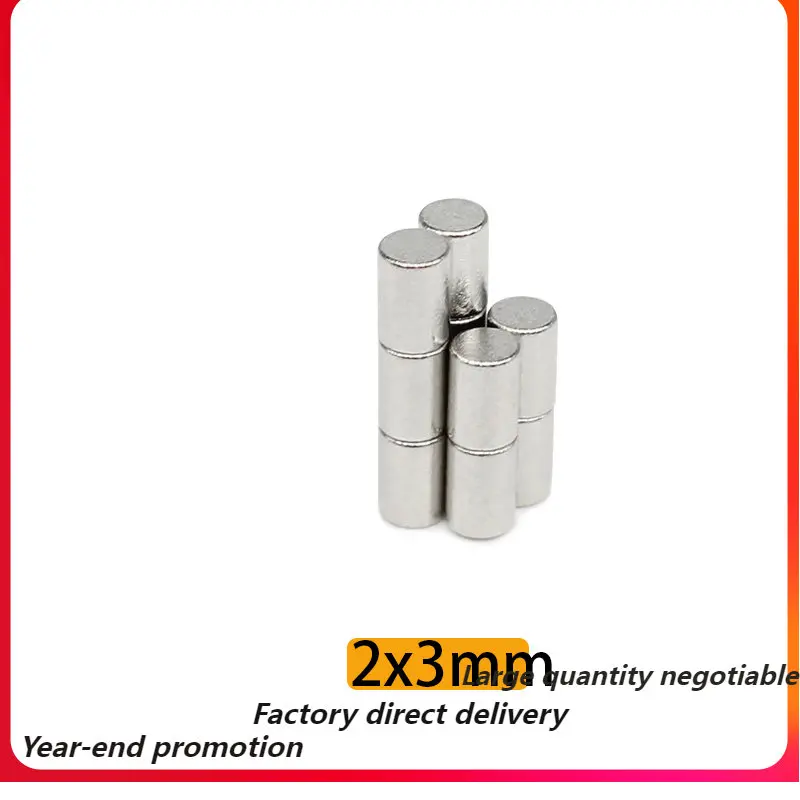 

2X3mm Round Mini Magnet Rare Superpowered 2*3mm Earth Neodymium Magnets for door Search Magnetic Fridge DIY Crafts Aimant Ring